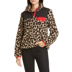 Veronica Beard Kylan Sherpa Pullover L 